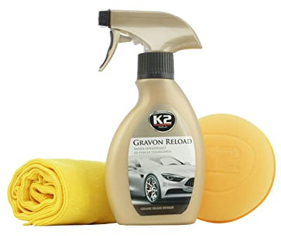 K2 Auto Pflegemittel Set für Keramik- und Quartzbeschichtungen, maximale Haltbarkeit, geeigent auch für Lackierungen auf Plastik, Gummi und Glas