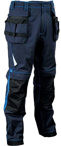 Cofra V486-0-02.Z58 Arbeits Hose Gondomar, Marineblau/Hellblau, Z58
