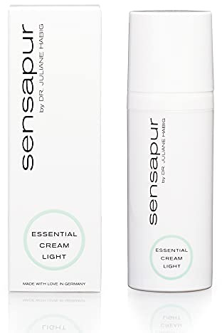 Sensapur® Essential Cream Light 50 ml I Leichte hochverträgliche Age Control Gesichtscreme I Feuchtigkeitspflege für Misch- & fettige Haut I High-Tolerance & Perfect Melt-Formulierung
