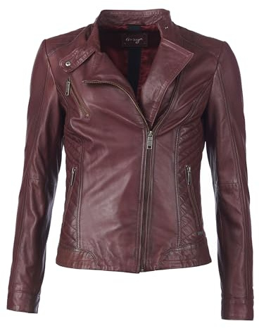 Maze Damen Lederjacke Sally Mahagony XXL