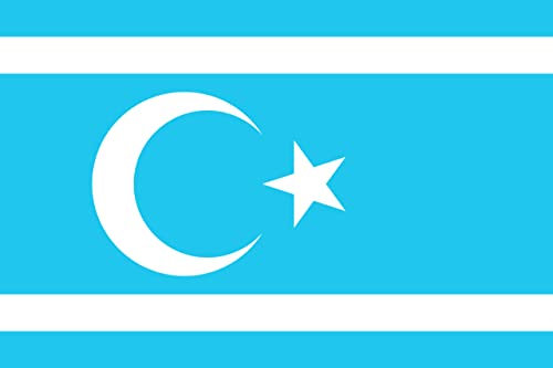 FLAGGE TURKMENEN VON IRAK 45x30cm mit kordel - TÜRKMENELI FAHNE 30 x 45 cm - flaggen AZ FLAG