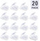King of Flash Memory Card Cases Storage Box for SD, SDHC, SDXC, Micro SD, MicroSDHC, MicroSDXC, TF Cards Transparent Plastic Storage Case Holder Covers Pack of 20