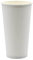 Pack & Cup Bio Einweg Becher Plain White - Pappbecher für Kalt- und Heißgetränke - umweltfreundlicher Kaffeebecher to go - Eco Trinkbecher - Partybecher - 500ml 1000 Stück
