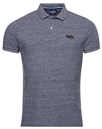 Superdry Homme Classic Pique S/s Polo Polo Not Applicable, Grint Steel Grit, 3XL
