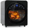 KLARSTEIN AeroVital Easy Touch - Friggitrice ad Aria Calda e Forno, Friggitrice Aria, Volume: 14 Litri, 1700 W, 16 Programmi, Cool Touch Housing, Timer: 60 minuti/8h per Essiccazione, Metallico