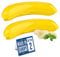Crystalia Großer Bananengehäuse 2er Set, 100% BPA FREI Bananenbox Bananenschutz, Bananendose, Banane Aufbewahrungsbox Bananenhalter Bananen Brotdose Trip Außen Frucht Kasten Speicher Dose Für Banane