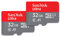 SanDisk Ultra 32 GB microSDHC Memory Card + SD Adapter with A1 App Performance Up to 120 MB/s, Class 10, U1 (Twin Pack)
