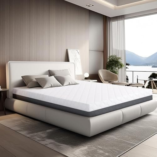 TANHK King Size-Memory-Matratze 100% Made in Italy | Mittelfest orthopädisch | Druckpunktentlastungssystem | Hypoallergen, Antibakteriell und Anti-Milben | Hohe Atmungsaktivität | 170 x 200