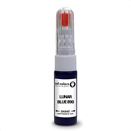 SD COLORS LUNAR AZUL 890 compatible con MERCEDES Nuevo Kit de reparación de bolígrafo de pintura de retoque 20 ML SCRATCH CHIP CEPILLO CODE COLOR 890 CAVANSITE AZUL