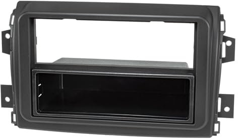 tomzz Audio 2414-101-1 Radioblende kompatibel mit FIAT Ducato Serie 8 ab 2021 schwarz für Fzg. mit Radiovorbereitung