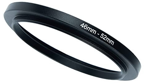 46 mm auf 52 mm Step-Up-Ringfilter-Adapter, für alle Marken UV ND CPL, Metallring Step-Up Ringe Adapter Filter (46 mm-52 mm)