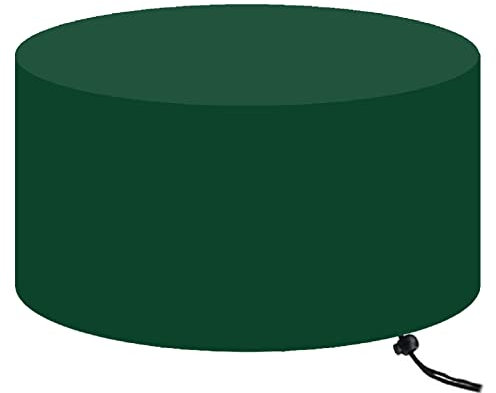 Rund Gartenmöbel Abdeckung, Wasserdichtes Gartentisch Abdeckung für Gartenmöbel Sitzgruppe, Winterfest Schutzhülle Gartenmöbel für Sitzgarnituren, Gartentische und Möbelsets -Φ200x90cm