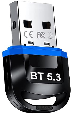 USB Bluetooth Adapter pc 5.3 - USB Bluetooth Stick für Laptop Desktop - Plug & Play für Windows 11/10/8.1
