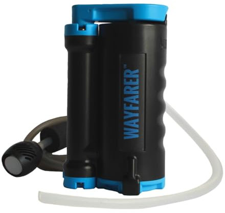 LifeSaver Wayfarer Portable Water Purifier - Lightweight, Compact, Handheld Water Filter for Camping Accessories & Survival Equipment - Purifies 5000 Litres, Ideal for Hiking & Travel