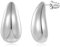MUYAN Kleine Tropfen Ohrringe für Frauen Polierte Träne Silber Tropfen Ohrringe Silver Stud Earrings for Women Vintage Modes chmuck Geschenke