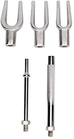 Ensemble D'outils de Retrait de Biellette de Direction 5 Pièces Ensemble de Séparateur de Joint à Rotule en Acier Kit D'outils de Fourchette de Cornichon avec Boîte pour Voitures