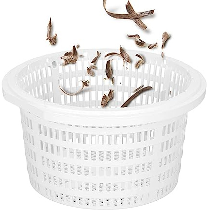 Tsuchiya Pool Skimmerkorb Für Skimmer | Pool Filterkorb Siebkorb Ø 19 cm | Ersatzkorb Für Standard Skimmer | Pool Sieb Insekten Und Schmutz Für Unterirdische Und Oberirdische Pools
