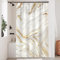 Uiiooazy Rideau Douche Anti Moisissure, Rideau Douche 120x200cm Blanc Doré Effet Marbre Gris Rideaux de Baignoire Tissu Lavable Imperméable Polyester Rideaux Salle de Bain avec 8 Crochets 180x180cm
