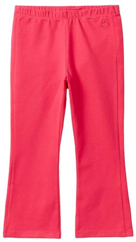 United Colors of Benetton Leggings 3MT1GF028, Rosso Magenta 34L, 82 Bambina