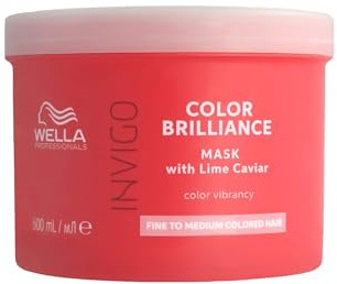 Wella Professionals Invigo Color Brilliance Haarmaske für feines und normales Haar, professionelle Haarpflege für coloriertes Haar, 500 ml