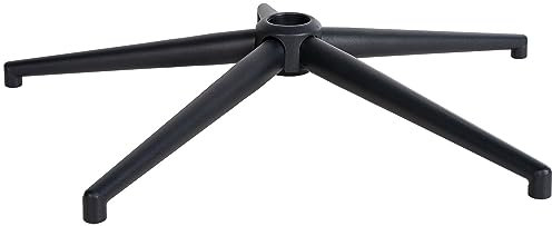 CLP Fußkreuz Eckig Schwarz I Drehkreuz Aus Metall I Stuhlbasis Für Bürostuhle, Farbe:schwarz, Größe:65 cm