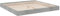 vidaXL Bettgestell, Bett Doppelbett für Schlafzimmer, Bettrahmen mit Lattenrost, Schlafzimmerbett Modernes Design, Betongrau 200x200cm Holzwerkstoff