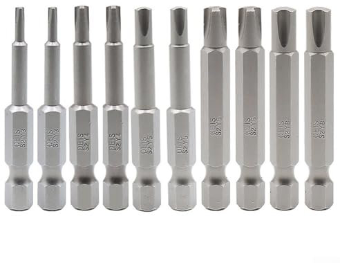 Lot de 5 embouts de tournevis en forme de Y, Y3, Y4, Y5, Y6, Y8, tige hexagonale magnétique de 50 mm, large application
