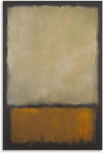 Waeta Rnvzx Berühmtes Mark Rothko Poster und Drucke Braun Und Beige Leinwand Gemälde Mark Rothko Wandkunst Mark Rothko Bilder für Wohnkultur 40x60cmx1 Kein Rahmen