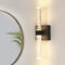 Comely Wandleuchte LED Innen Moderne, 12W Warmweiß Wandlampe LED Innen, 360° Drehbare Wandbeleuchtung für Schlafzimmer Korridor Wohnzimmer Treppe Küche, Schwarz