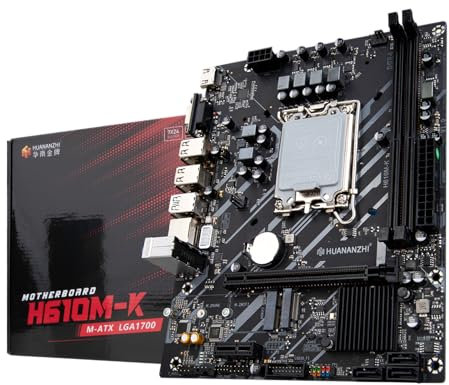 HUANANZHI H610M K MATX DDR4 Motherboard Support12 13 14 Gen H610 Intel LGA 1700 CPU 12100F 12400F 12490F 12600F 12700F 13600F