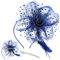 Giantree Fascinator-Hut für Frauen und Mädchen, Teeparty Netz-Blumenfedern Kentucky Derby Hüte für Cocktailparty Tee Hochzeit (DE/NL/SE/PL, Alphanumerisch, Einheitsgröße, Navy blau)