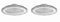 Jandei - Pack x2 Campana LED UFO DOB, Blanco Frío 6000K, Alta Potencia con 110 lm/vatio PF 0,95 6KV, Foco de Exterior IP65. Perfecto para Entorno Industrial, Naves, Garajes, Negocios... (50W)