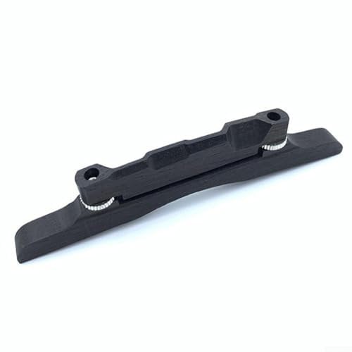 Premium Ebony Mandolin Bridge Adjustable Height for Customization, Enhanced Tone Transmission