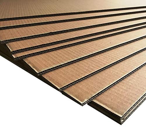 10 Fogli di cartone ondulato Spessore 5 mm 80x120 cm. CARTONI DOPPIA ONDA INTERCALARE PALLET o CREAZIONI