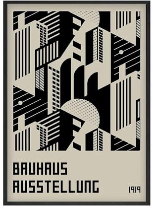 Baibexing Modernes Vintage-Poster Von Arsene Lupin, Abstraktes Bauhaus-Geometrisches Leinwandbild, Wand-Kunstdruck, Bilder, Schlafzimmer, Wohnkultur, A3 30X40Cm Kein Rahmen