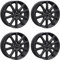 4x AUTEC Felgen Alufelgen SKANDIC ECE 6.5x16 ET43 5x112 Schwarz matt kompatibel mit VW T-Roc