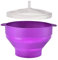 Generic Microwave Popcorn Popper Bowl | Silicone Popcorn Maker | Reusable Popcorn Popper | Purple