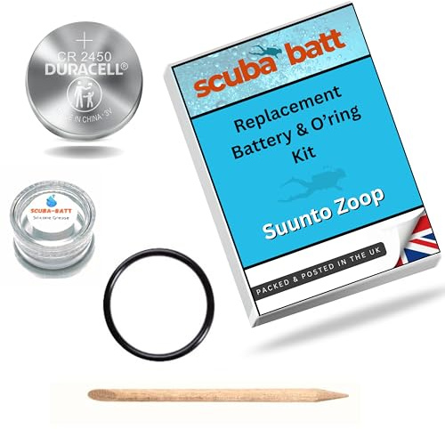 Battery Kit for Suunto Zoop Dive Computer Replacement battery & O'ring Kit