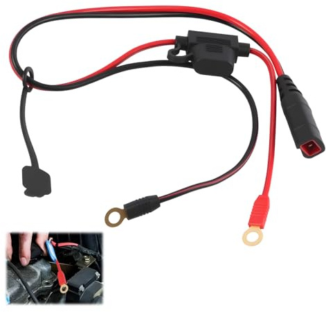 Wire Harness Compatible with NOCO GC002 X-Connect, NOCO GC002 X-Connect M6 (1/4in) XL Durable Eyelet Terminal Connector, Smart Battery Charger with Easy Installation, Waterproof Design 1pcs