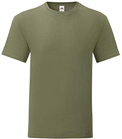 Fruit of the Loom Mens Iconic T Shirt (XL) (Classic Olive Green)