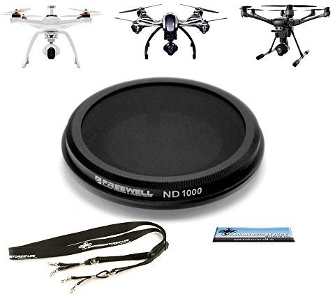 DROHNENSTORE24.DE ...DER DROHNEN-GURU Freewell ND1000 Filter für Yuneec Typhoon H + gratis DS24 Universal 4 Punkt Gurt - Sendergurt
