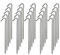 OK5STAR 9 Inch Galvanized Tent Stakes Metal Tent Pegs, Heavy Duty Steel Yard Camping Stakes Tarp Hooks Inflatables Outdoor Decorations, 25 Pack