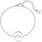Happiness Boutique Damen Armband mit Berg Anhänger Filigrane Armkette aus Edelstahl in Silberfarbe