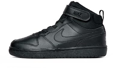 Nike Court Borough Mid 2 (PSV) Sneaker, Black/Black-Black, 27.5 EU