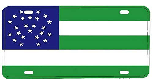Lotusworld - Marco para matrícula (15,2 x 30,4 cm), diseño de Bandera de la policía de Nueva York