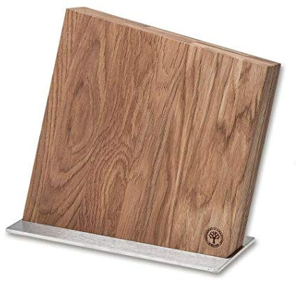 Palatina Werkstatt ®| edler, Böker Magnet-Messerblock Style Eiche | Platz für bis zu 8 Messer | + Premium Puma-Polierpaste zur Pflege ihrer Damastmesser