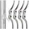 Belegklampe Edelstahl,Biluer 4PCS Klampe Bootsklampe Festmacherklampe 150mm Flaggenklampe für Yacht Dock Deck Base Marine Boat Fastener Zubehör