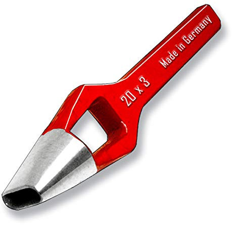 Emporte-pièce ovale forgée 20 x 3 mm