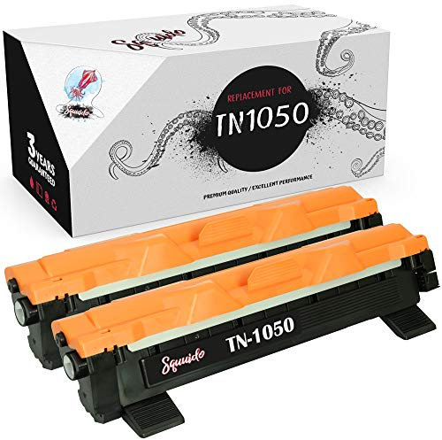 Squuido 2 Tonerkartuschen TN1050 TN 1050 kompatibel mit Brother MFC-1810 MFC-1910W HL-1110 HL-1112 DCP-1510 DCP-1512 DCP-1610W DCP-1612W HL-1210W HL-1212W | Hohe Reichweite 1000 Seiten