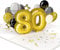 papercrush® Pop Up Karte 80. Geburtstag - Handgemachte 3D Geburtstagskarte für Frauen und Männer (80 Jahre), Besondere Glückwunschkarte oder Einladungskarte zur 80sten Geburtstagsfeier von Oma & Opa